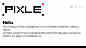 What Pixle.pl website looked like in 2017 (6 years ago)