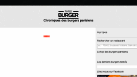 What Paris-burger.com website looked like in 2017 (6 years ago)