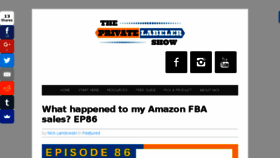 What Privatelabelershow.com website looked like in 2017 (6 years ago)