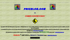 What Pricelog.com website looked like in 2017 (6 years ago)