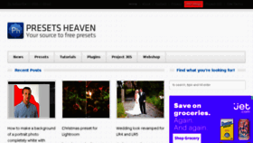 What Presetsheaven.com website looked like in 2017 (6 years ago)
