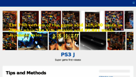 What Ps3j.com website looked like in 2017 (6 years ago)
