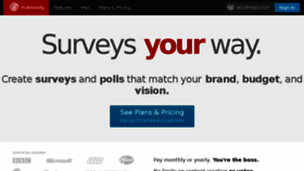 What Poll.fm website looked like in 2017 (6 years ago)