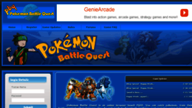What Pokemonbattlequest.net website looked like in 2017 (6 years ago)