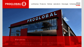 What Proglobal.com website looked like in 2017 (6 years ago)