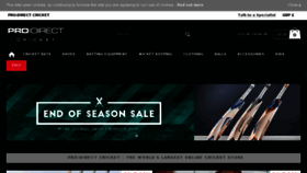 What Prodirectcricket.com website looked like in 2017 (7 years ago)