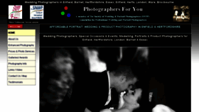 What Photographersforyou.co.uk website looked like in 2017 (6 years ago)