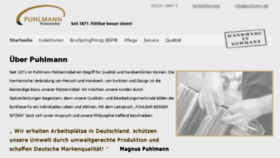 What Puhlmann.de website looked like in 2017 (6 years ago)