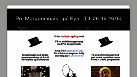 What Pro-morgenmusik.dk website looked like in 2017 (6 years ago)