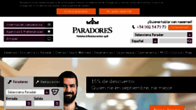What Paradores.es website looked like in 2017 (6 years ago)