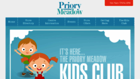 What Priorymeadow.com website looked like in 2017 (6 years ago)