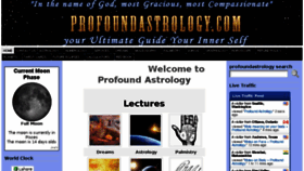 What Profoundastrology.com website looked like in 2017 (6 years ago)