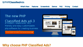 What Phpclassifiedads.com website looked like in 2017 (6 years ago)