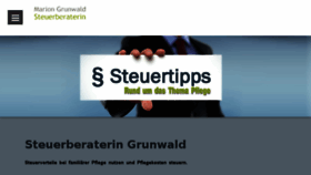 What Pflege.steuerberaterin-grunwald.de website looked like in 2017 (6 years ago)