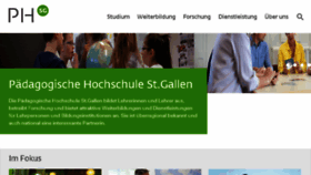 What Phsg.ch website looked like in 2017 (6 years ago)