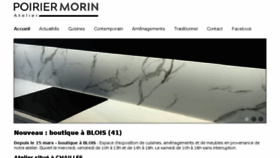 What Poiriermorin.com website looked like in 2017 (6 years ago)