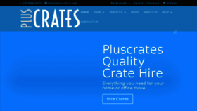 What Pluscrates.com website looked like in 2017 (6 years ago)