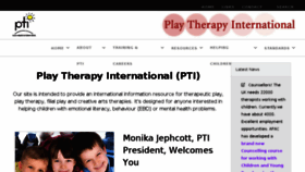 What Playtherapy.org website looked like in 2017 (6 years ago)