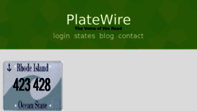 What Platewire.com website looked like in 2017 (6 years ago)