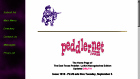 What Peddlernet.com website looked like in 2017 (6 years ago)