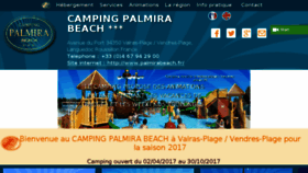 What Palmirabeach.fr website looked like in 2017 (6 years ago)