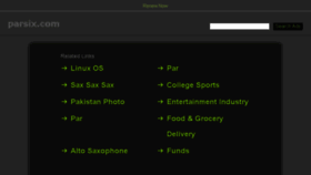 What Parsix.com website looked like in 2017 (6 years ago)