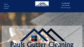 What Paulsguttercleaning.com.au website looked like in 2017 (6 years ago)
