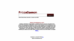 What Pricedaemon.com website looked like in 2017 (6 years ago)