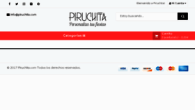 What Piruchita.com website looked like in 2017 (6 years ago)