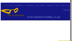 What Phantomsfc.com.au website looked like in 2017 (6 years ago)