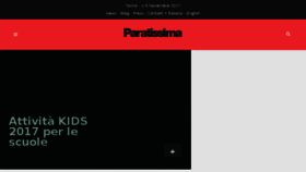 What Paratissima.it website looked like in 2017 (8 years ago)