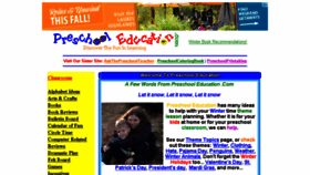What Preschooleducation.net website looked like in 2017 (6 years ago)