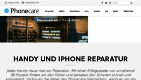 What Phonecare.com website looked like in 2017 (6 years ago)