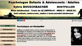 What Psychologue34.fr website looked like in 2017 (6 years ago)
