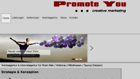 What Promoteyou.de website looked like in 2017 (6 years ago)