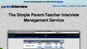 What Parentinterview.com website looked like in 2017 (6 years ago)