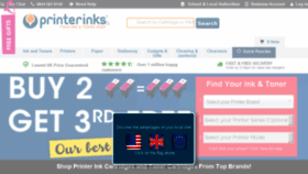 What Printerinks.co.uk website looked like in 2017 (6 years ago)