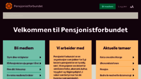 What Pensjonistforbundet.no website looked like in 2017 (6 years ago)