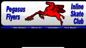 What Pegasusflyers.org website looked like in 2017 (6 years ago)