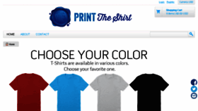 What Printtheshirt.com website looked like in 2017 (6 years ago)