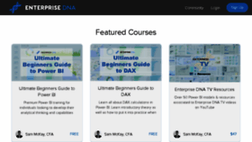 What Portal.enterprisedna.co website looked like in 2017 (8 years ago)