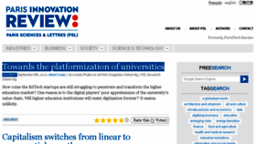 What Parisinnovationreview.com website looked like in 2017 (6 years ago)