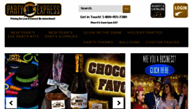 What Partyexpress.com website looked like in 2017 (6 years ago)