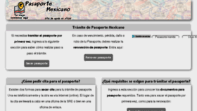 What Pasaporte-mexicano.com.mx website looked like in 2017 (6 years ago)