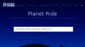 What Planet-ride.com website looked like in 2017 (6 years ago)
