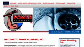 What Plumbpower.com website looked like in 2017 (6 years ago)