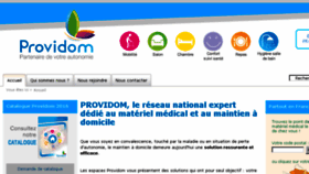 What Providom.fr website looked like in 2017 (6 years ago)