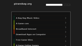 What Pirarebay.org website looked like in 2017 (6 years ago)
