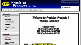 What Precisionproducts.us website looked like in 2017 (6 years ago)