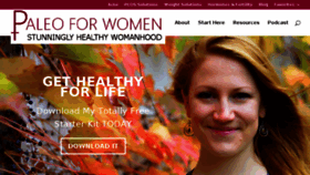 What Paleoforwomen.com website looked like in 2017 (6 years ago)